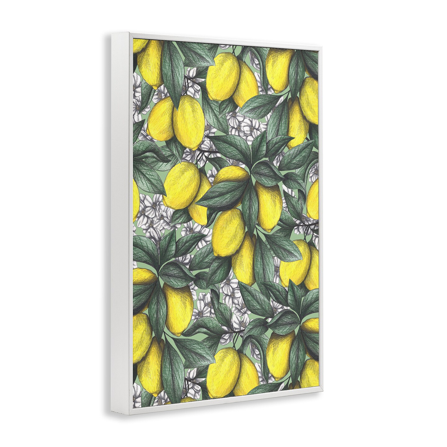 Stupell Industries Under The Lemon Tree Framed Giclee, design by Cecilia Battaini