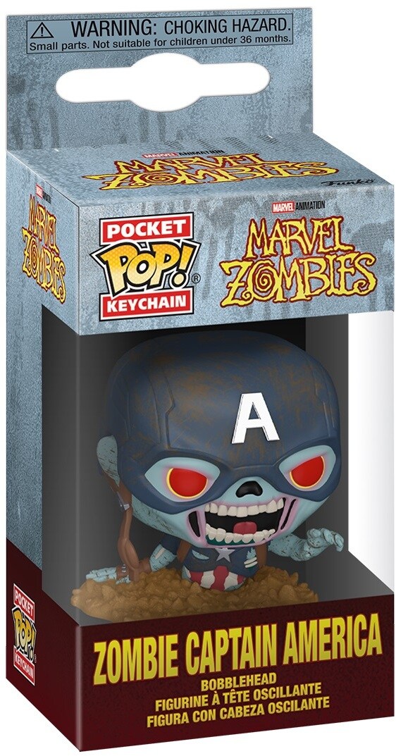 Funko POP! Keychain: Marvel Zombies - Zombie Captain America