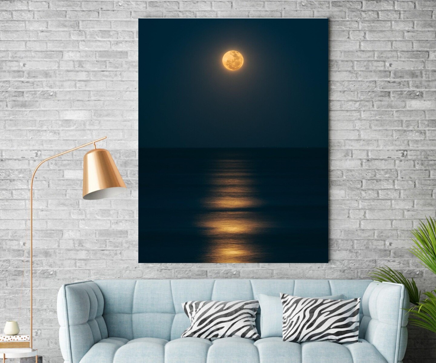 Abstract Moon Night Home Classic Framed Canvas Classic Framed Canvas Prints Framed art