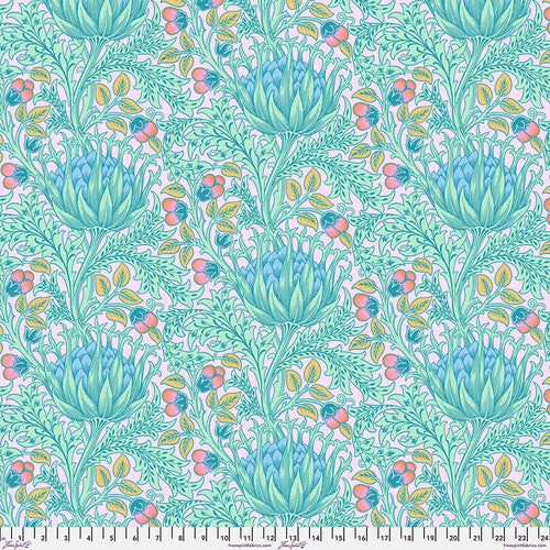 Fabric FreeSpirit Lavender Artichoke Kaffe x Morris & Co. by the Quarter Yard PWKW001.LAVENDER