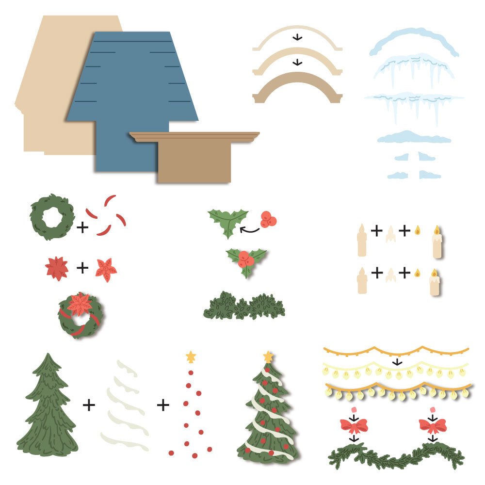 Lovely Layers: Window Holiday Add-On - Honey Cuts - Stand-Alone Dies