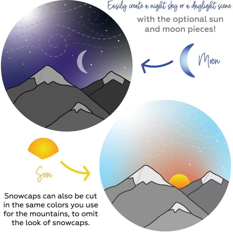 Mountain Circlescape - Honey Cuts - Stand-Alone Dies - Retiring