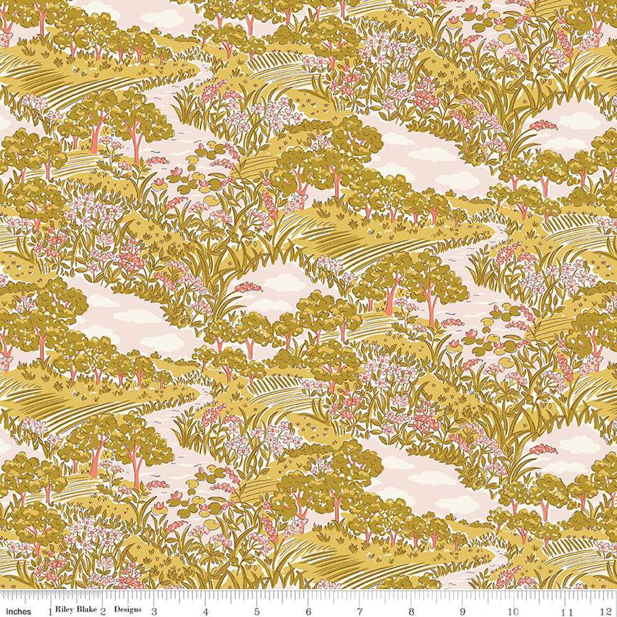 Fabric Liberty Botanist's Sketch C Botanist's Walk by the Quarter Yard 01667407C