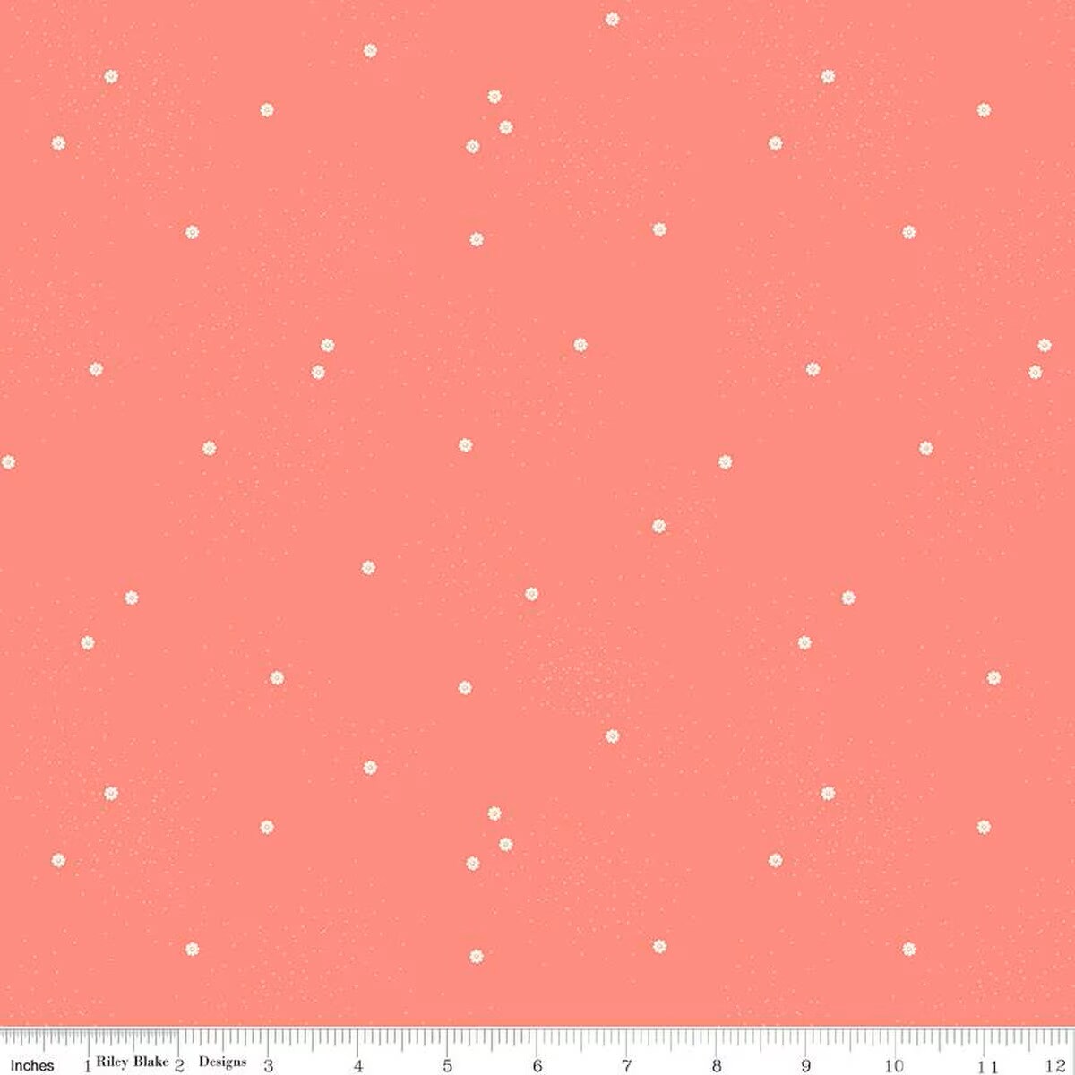 Fabric Riley Blake Lipstick Dainty Daisy by the Quarter Yard C665-LIPSTICK