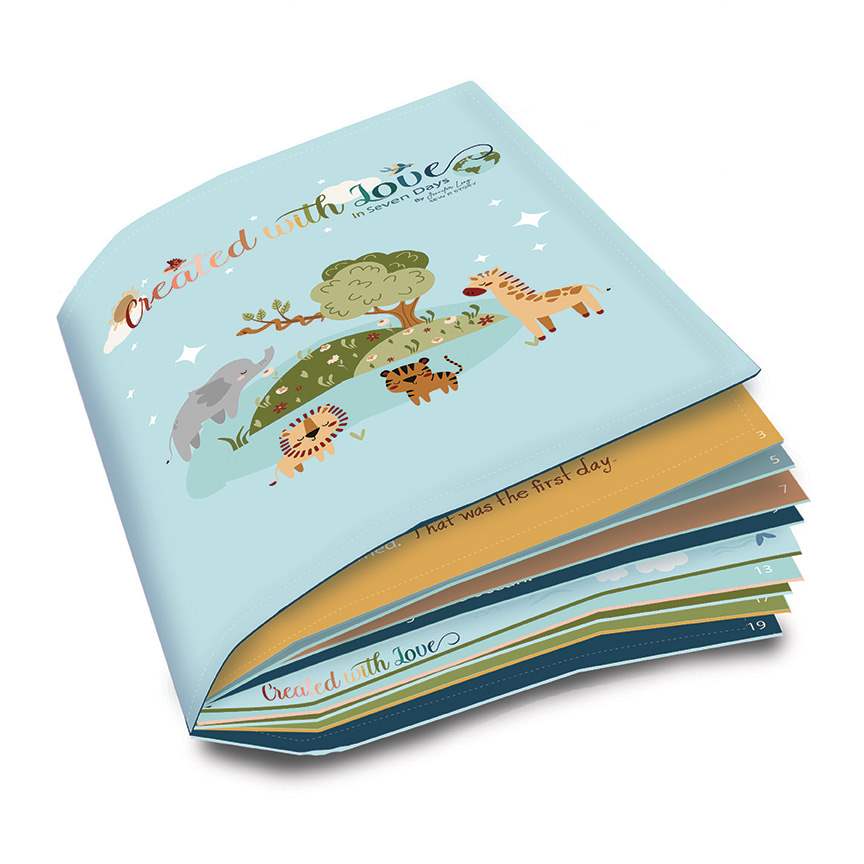 Fabric Riley Blake Created with Love 36x43" Soft Book Panel P15978 ...