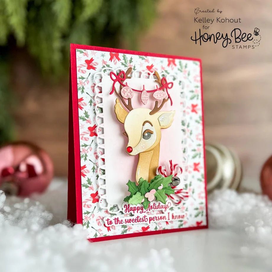 Lovely Layers: Vintage Reindeer - Honey Cuts - Stand-Alone Dies