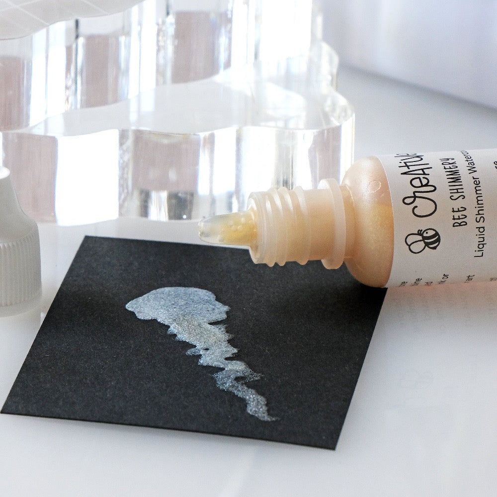 Bee Creative - Liquid Shimmer Watercolor - Bee Shimmery 1/2 Ounce Bottle