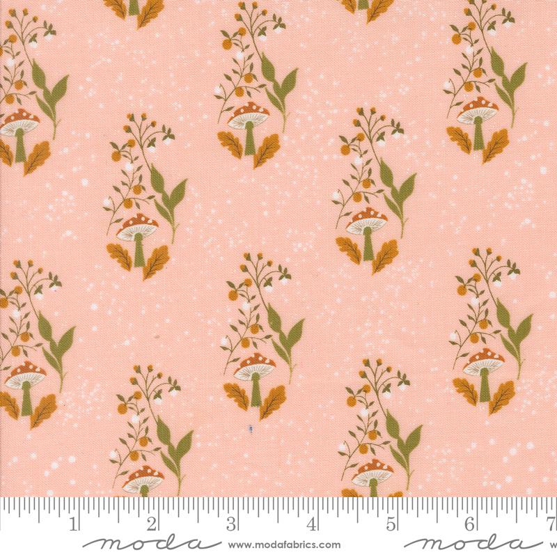 Fabric Moda Blush Mushroom Path Frivolity by the Quarter Yard 43193-12