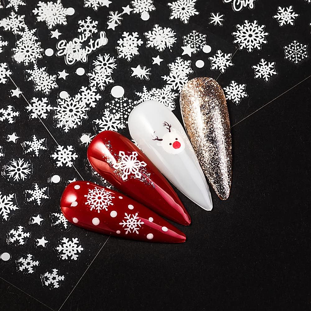 Snowflake Nail Art Stickers 10 Sheets