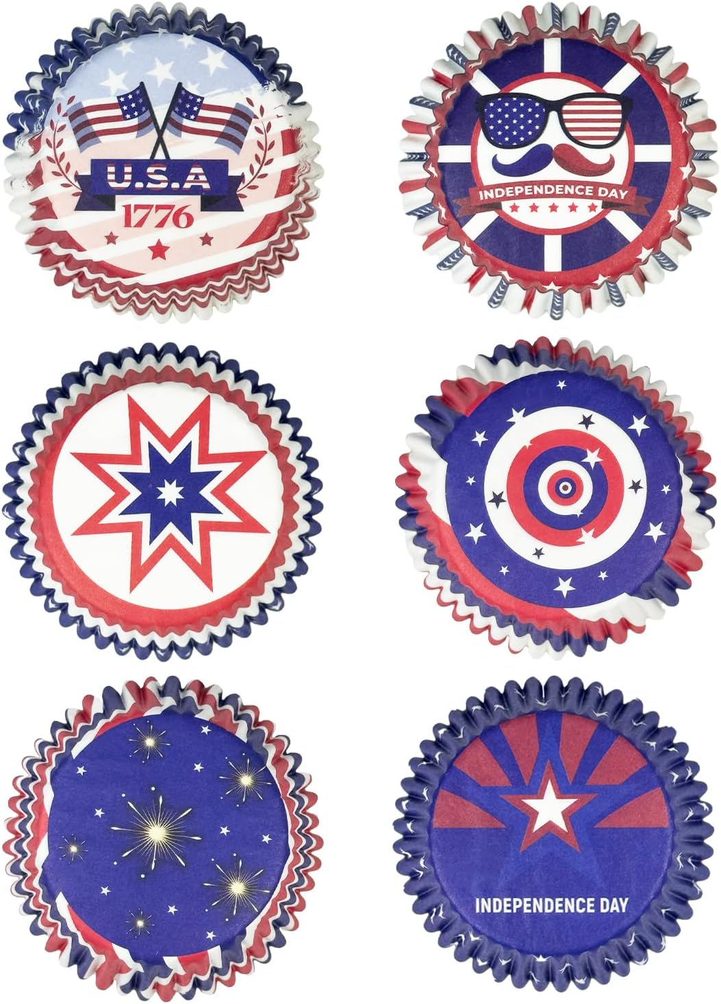 300-Count Independence Day Standard Cupcake Liners Cupcake Cups