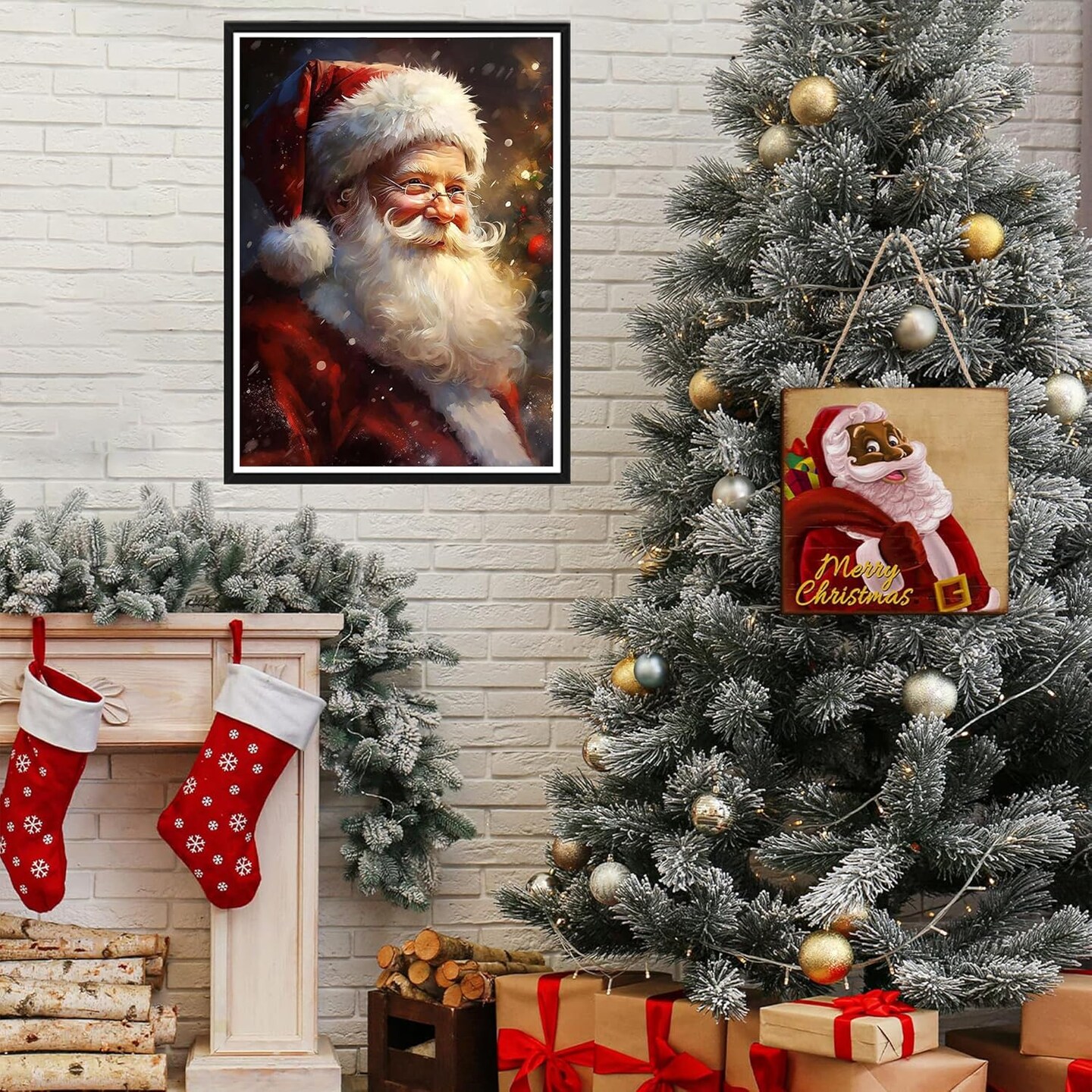 5D Diamond Art Painting Kits Christmas in July - DIY Diamond Art Santa Claus (12x16 inch)
