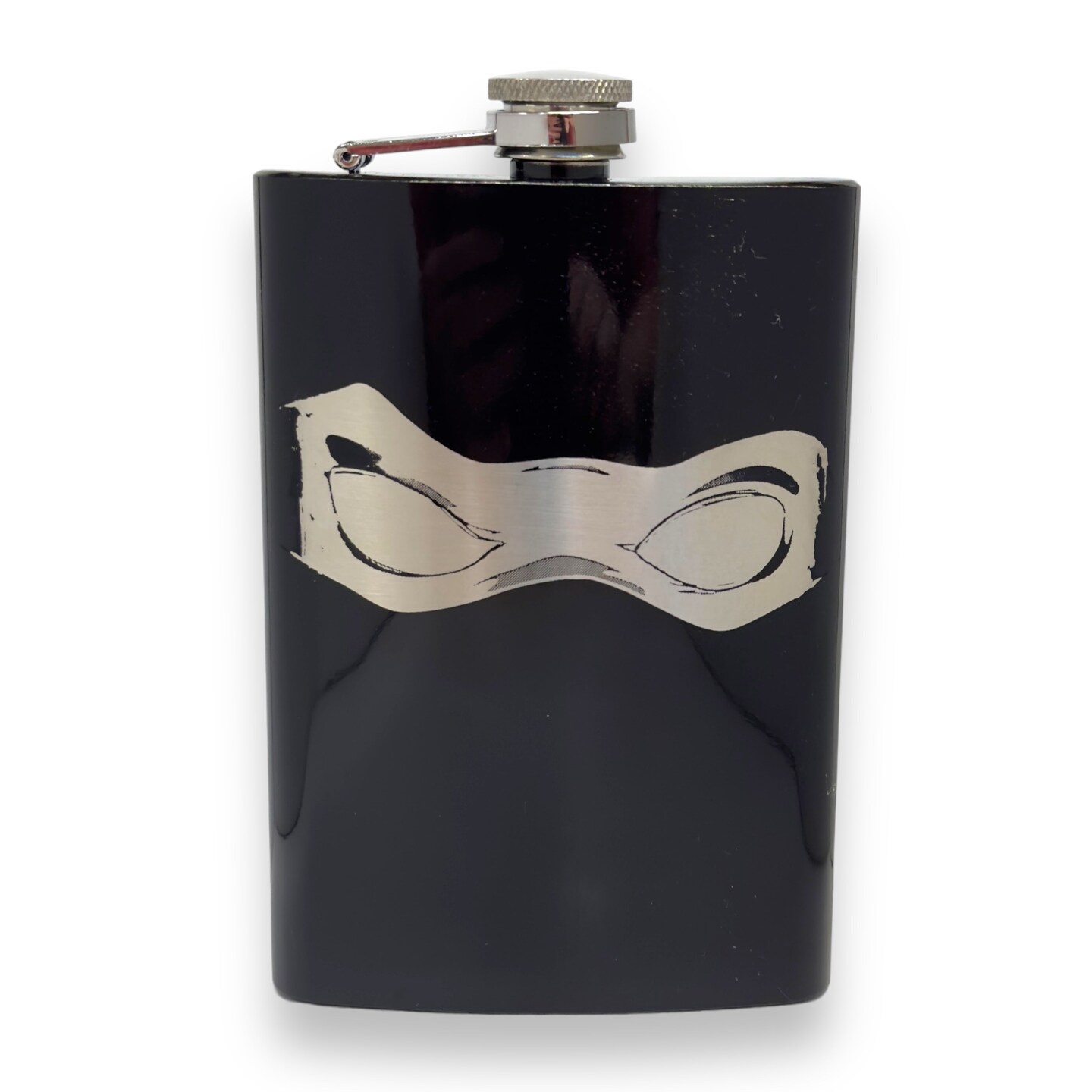 8oz BLACK Ninja Mask Flask 8oz BLACK Ninja Mask Flask