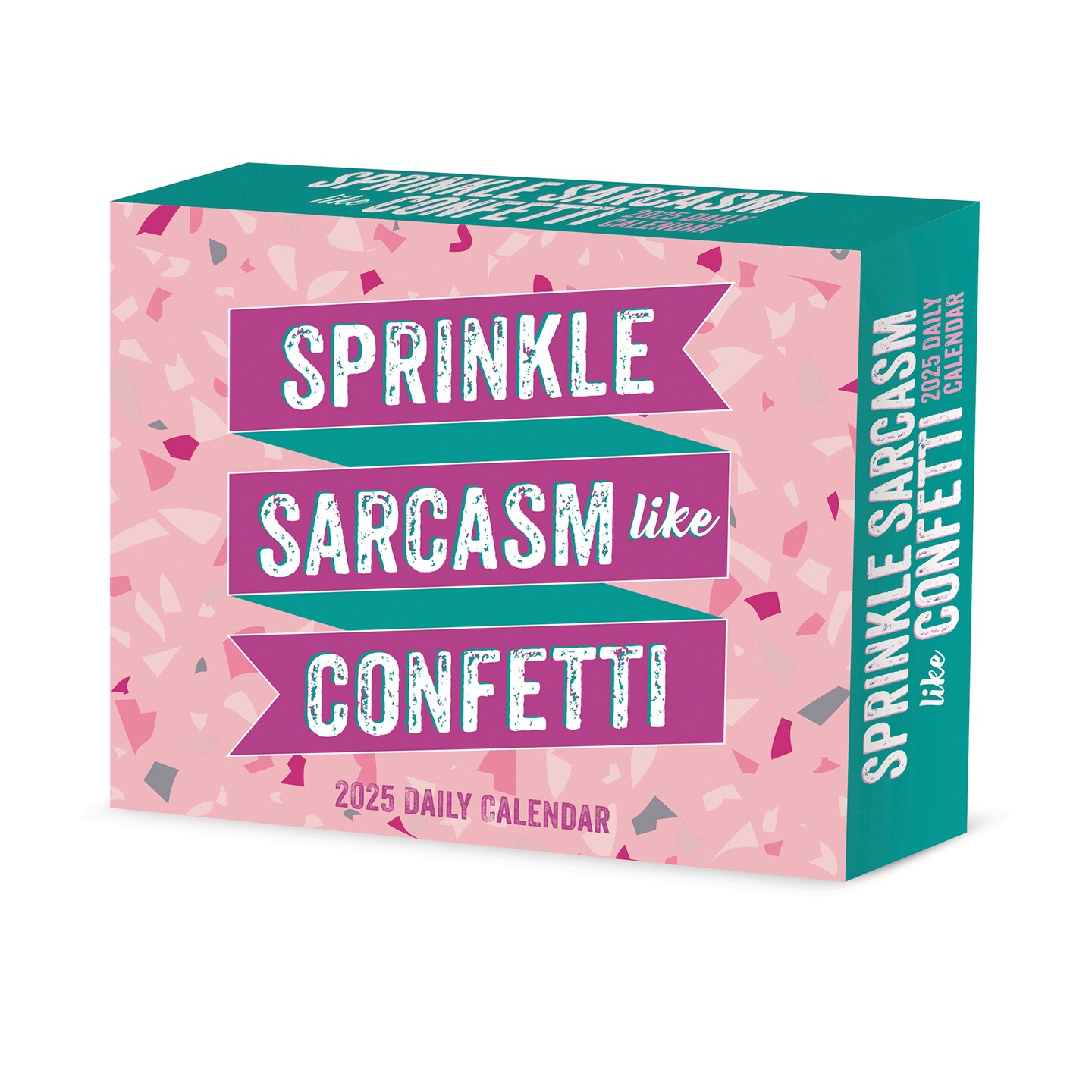 Sprinkle Sarcasm Like Confetti 2025 Box Calendar, Daily Desktop