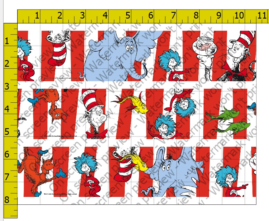Dr. Seuss Edible Cake Topper Strips