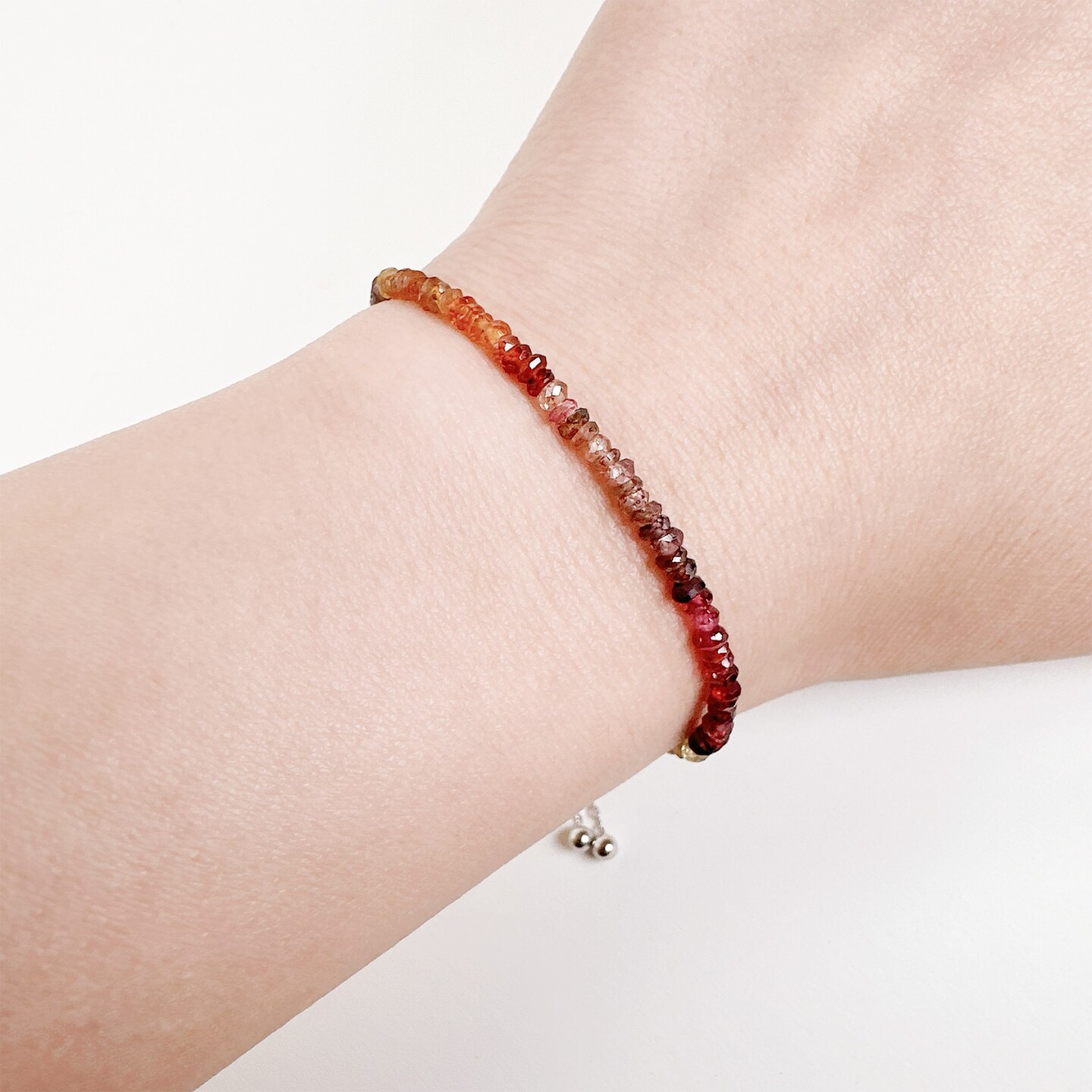 ブレスレット ROMANTINUER SN169 Magnetic Gemstone Bracelet Multi-Tourmaline Rhodium Over Sterling Silver Bracelet 22.00