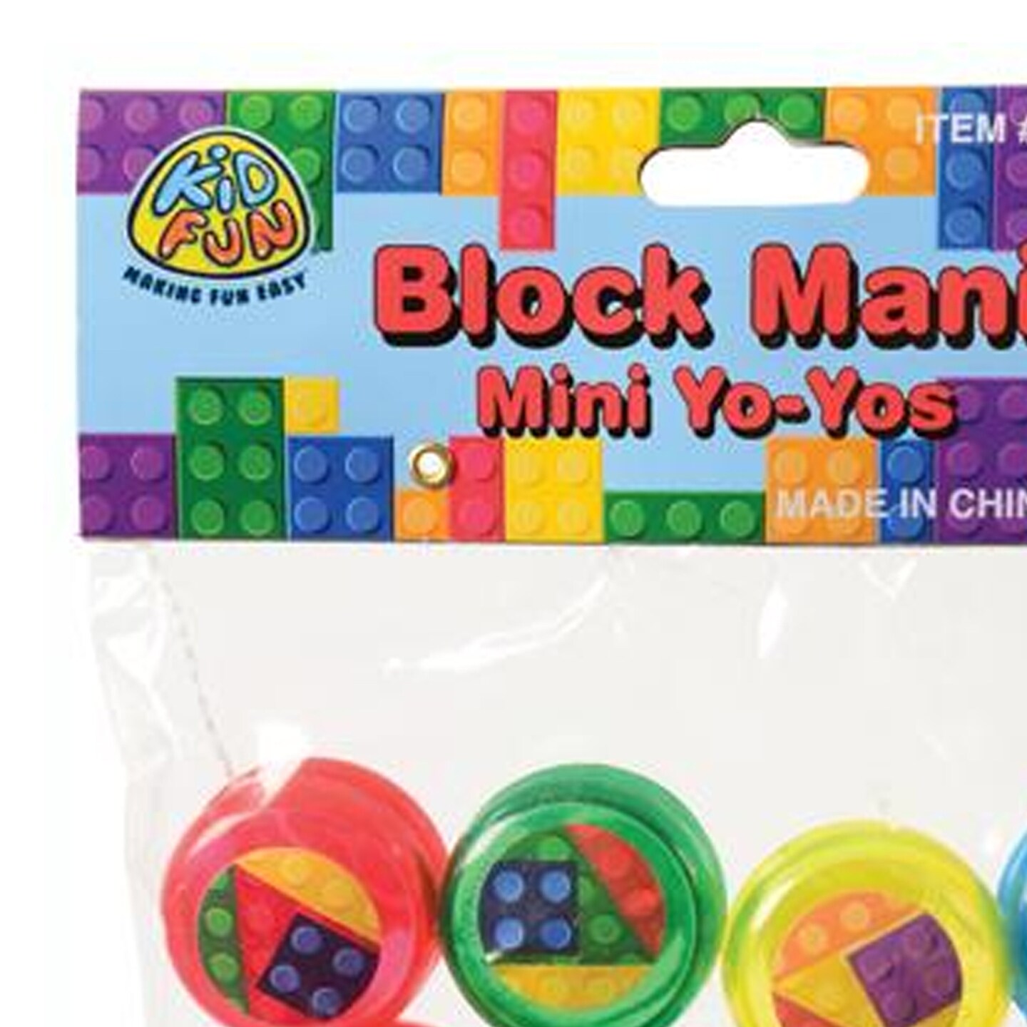 Block Mania Mini Yo Yos Include 12 Units