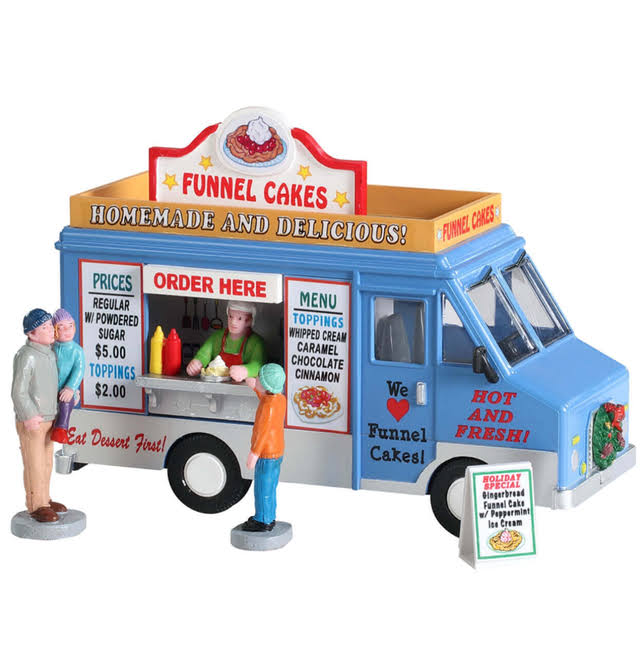 Lemax Funnel Cakes Food Truck Set/4