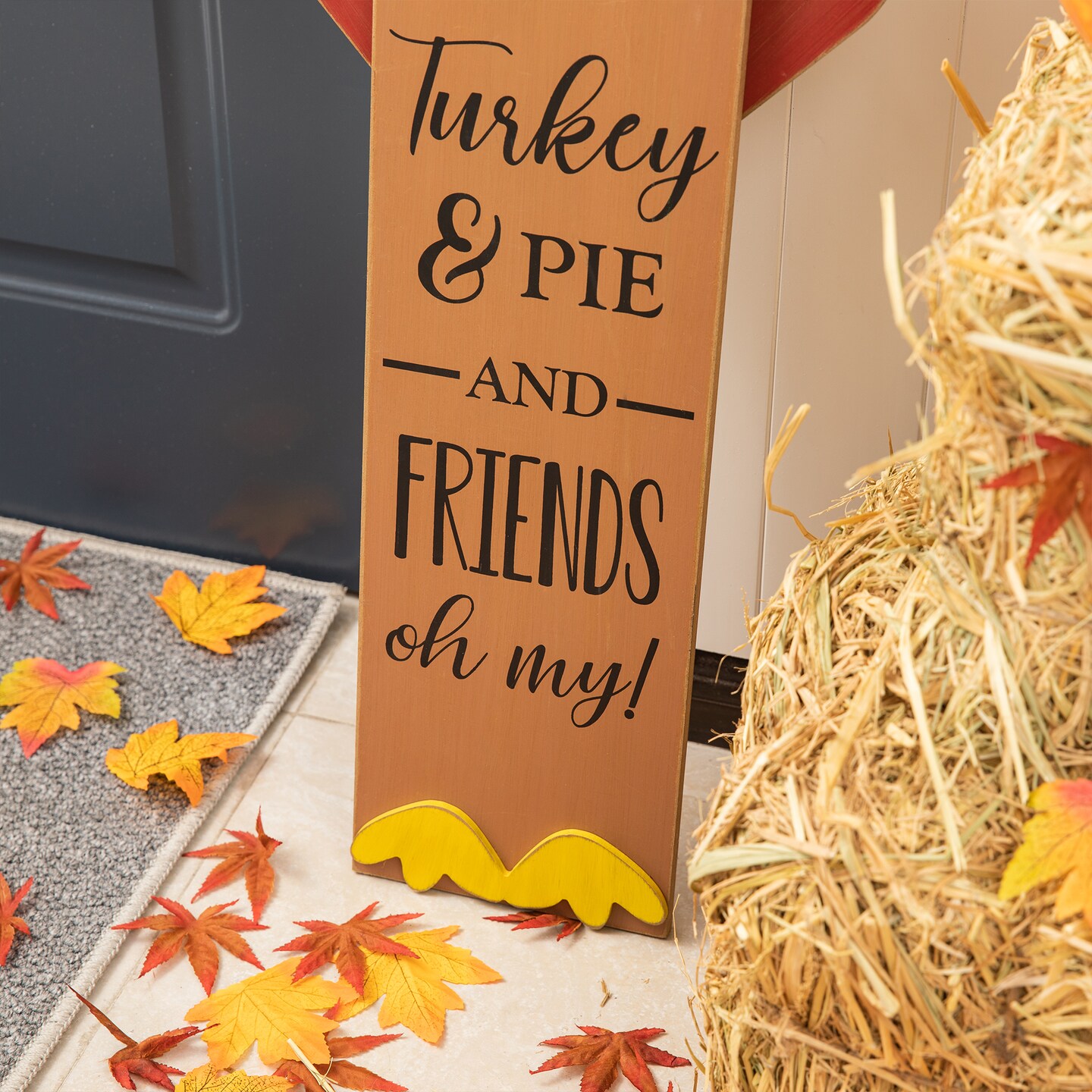 40&#x201C;H Thanksgiving Wooden Turkey Standing D&#xE9;cor