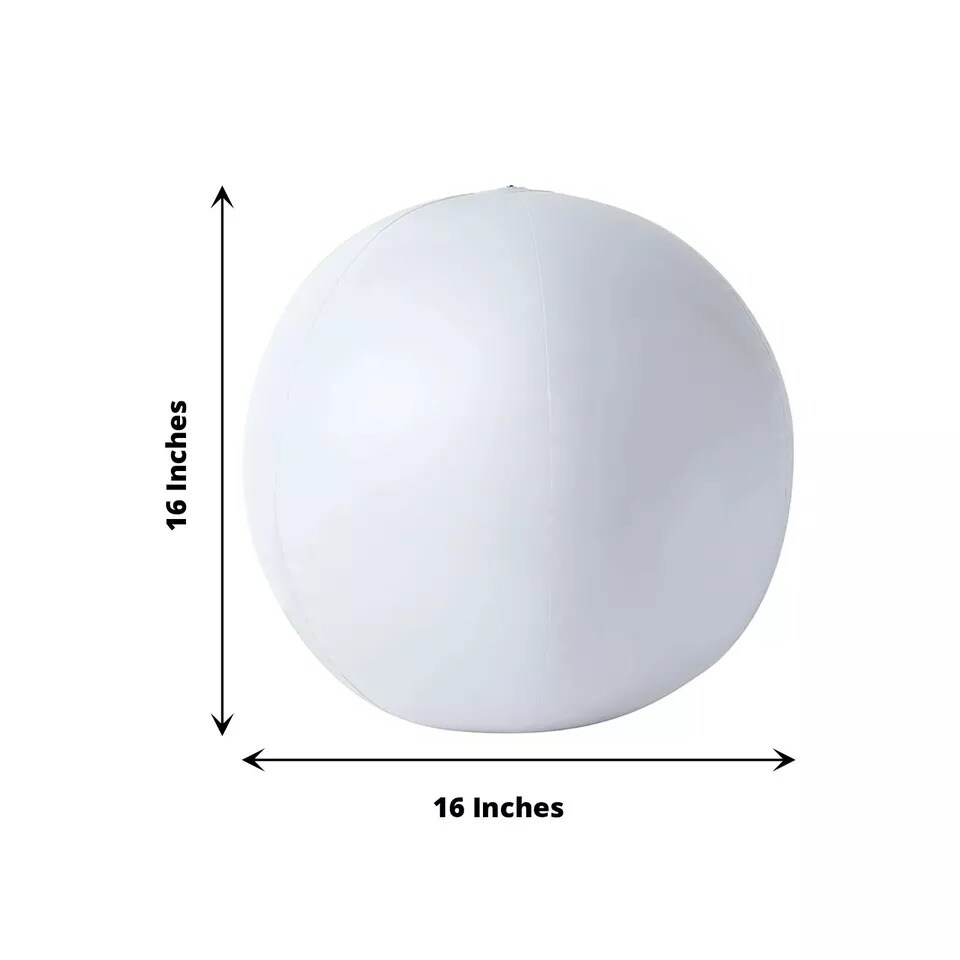 16" Assorted LED Ball Orb Inflatable Floating Pool Light Party Event Decorations