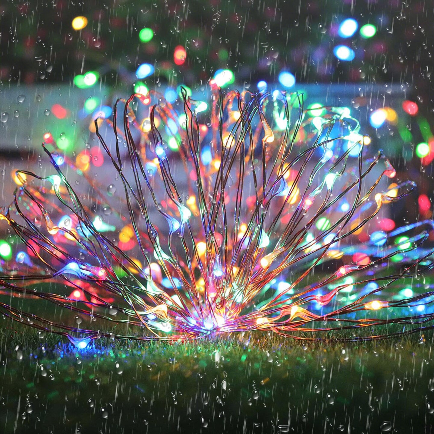 Joomer Solar String Lights Outdoor, 2Pack Total 100FT 300LED 8 Modes Solar Fairy Lights,Waterproof Lights for Tree, Patio, Garden, Outdoors Decoration (Multicolor)