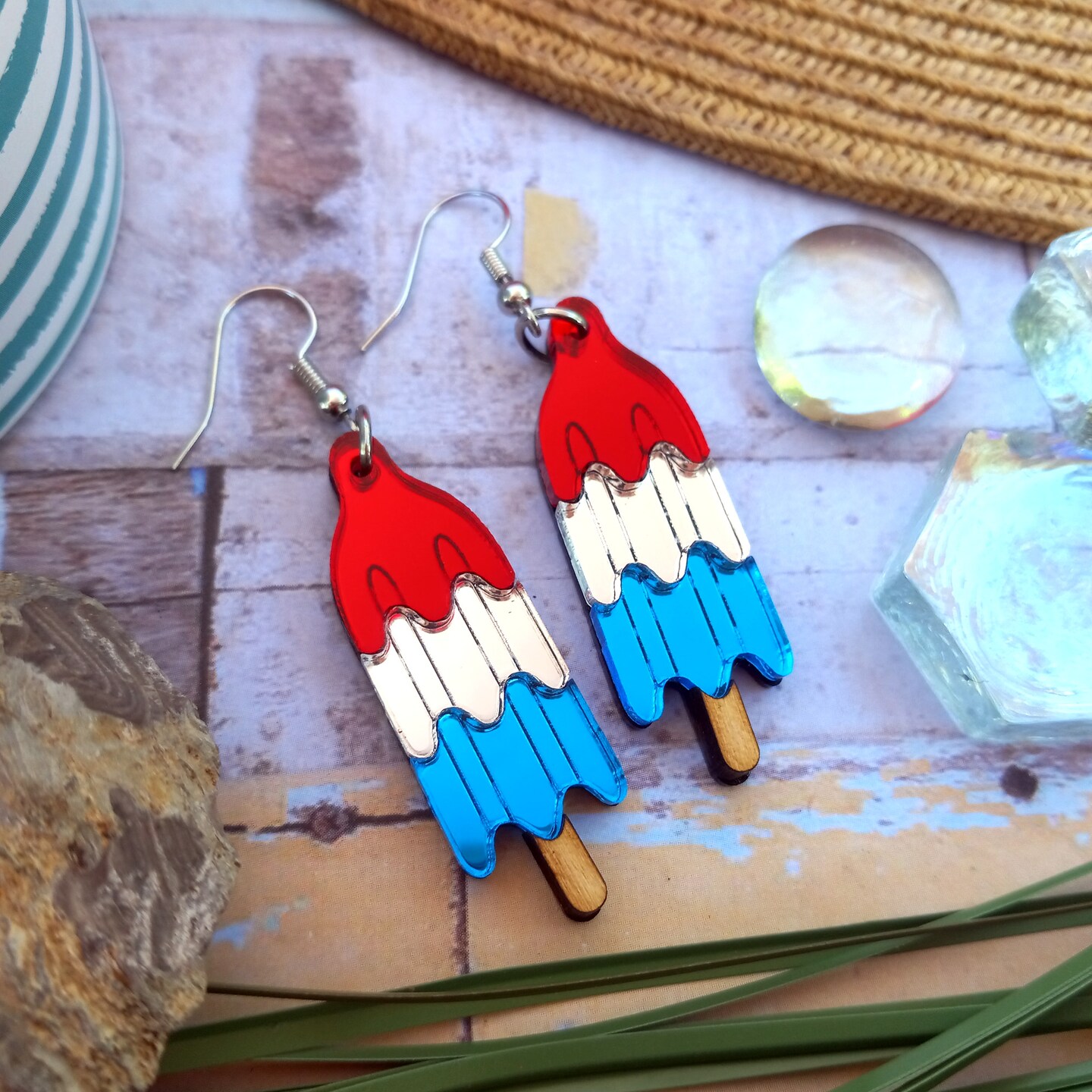 【mzuu】Holiday flake Earrings WOS - Flake Earrings - AndreA