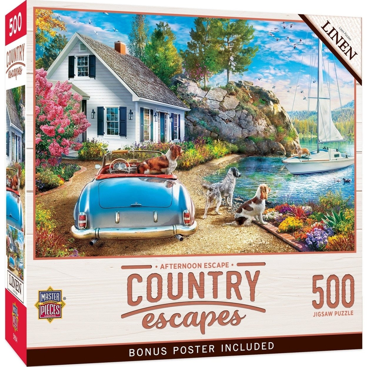Masterpieces Country Escapes Afternoon Escape 500 Piece Jigsaw Puzzle 21X15
