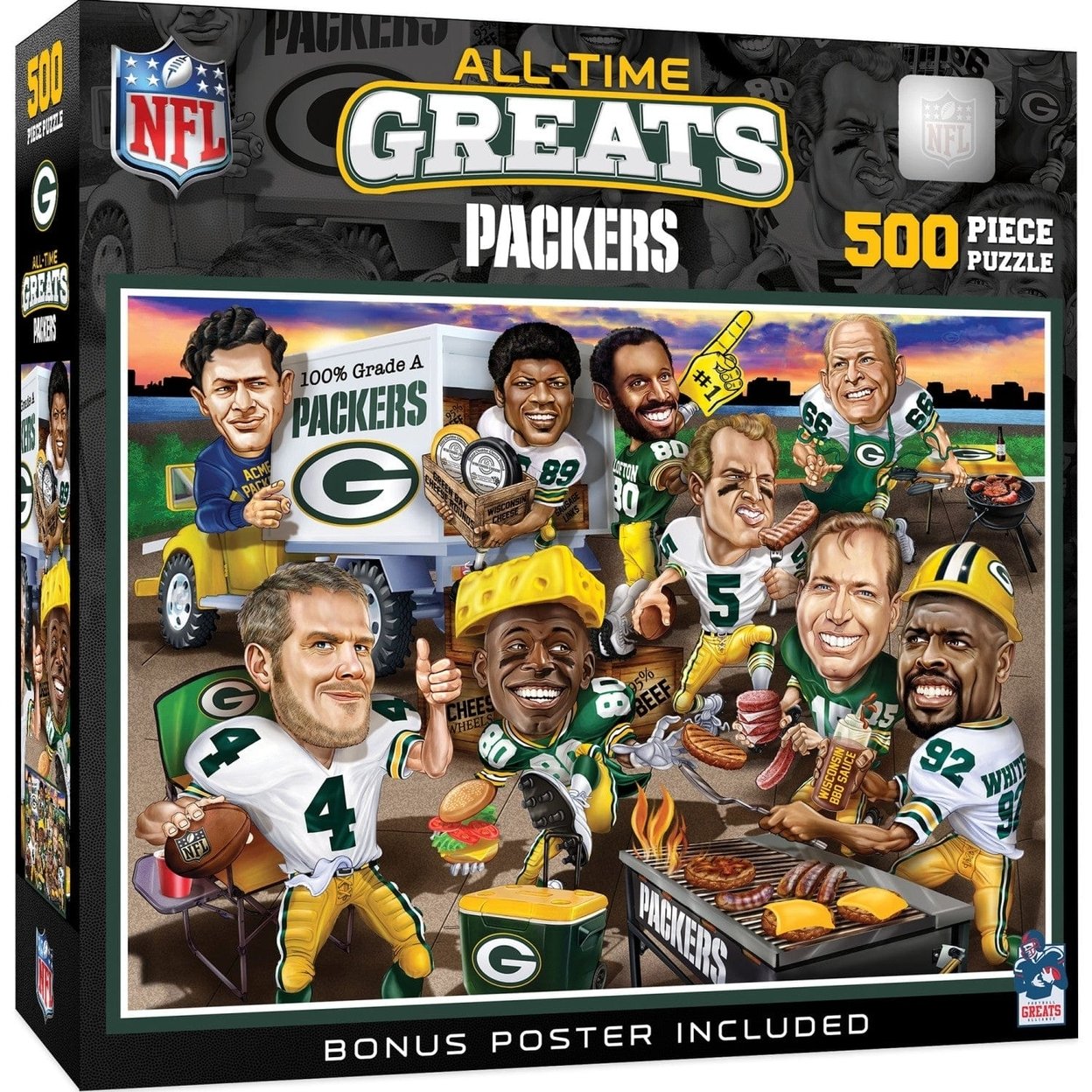 Green Bay Packers 500 Piece Jigsaw Puzzle Masterpieces Eco-Friendly Nfl