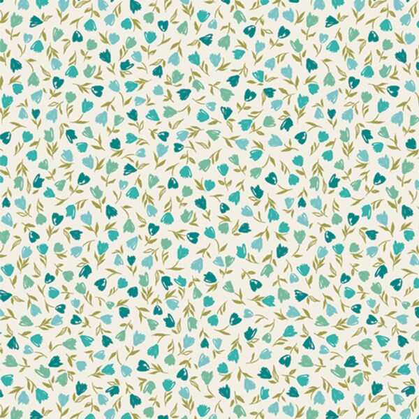 Floral Frenzy in Lagoon (blc31104) | Bloomcore | AGF Studio | Art Gallery