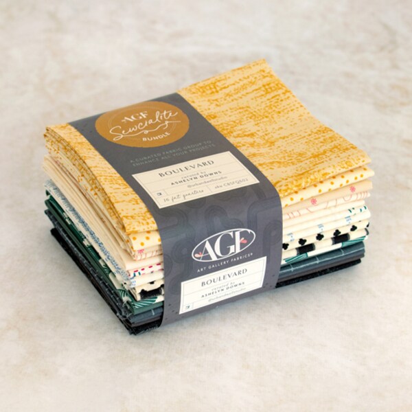 Sewcialites Fat Quarter Bundle in Boulevard Edition Curated by Ashelyn Downs by AGF Studio for Art Gallery (CBSFQ602)