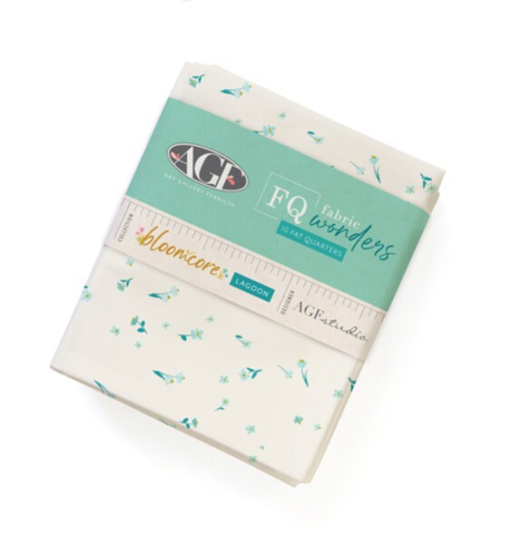 Bloomcore Fat Quarter Bundle in Lagoon by  for Art Gallery (FQWBLC3)