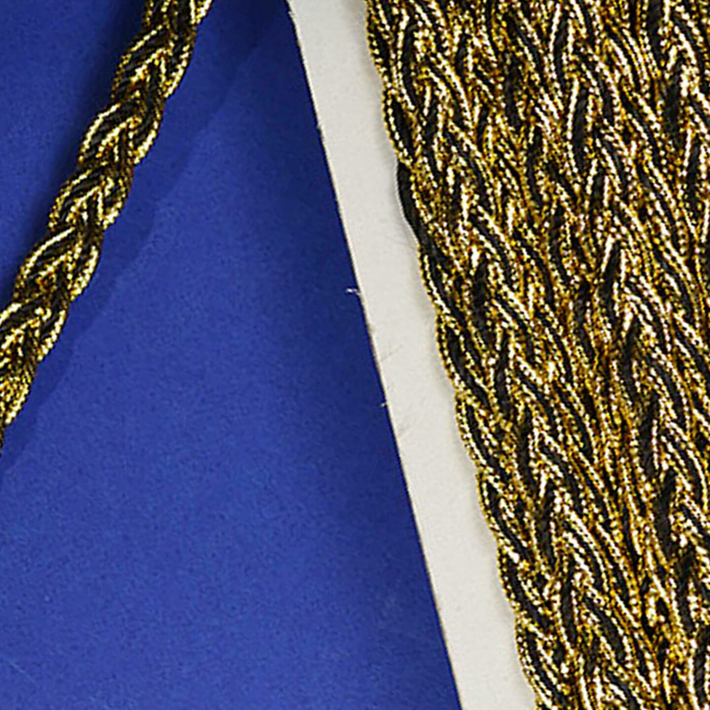 3/8&#x22; x 15 Yards Black with Gold Trims 5 Packs Metallic Braid Trims