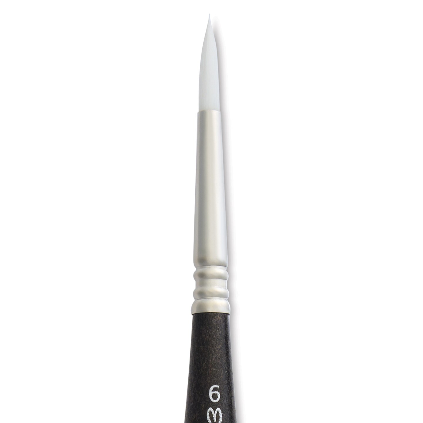 Escoda Perla Toray White Synthetic Travel Brush - Series 1438 Round, Size 6, Short Handle