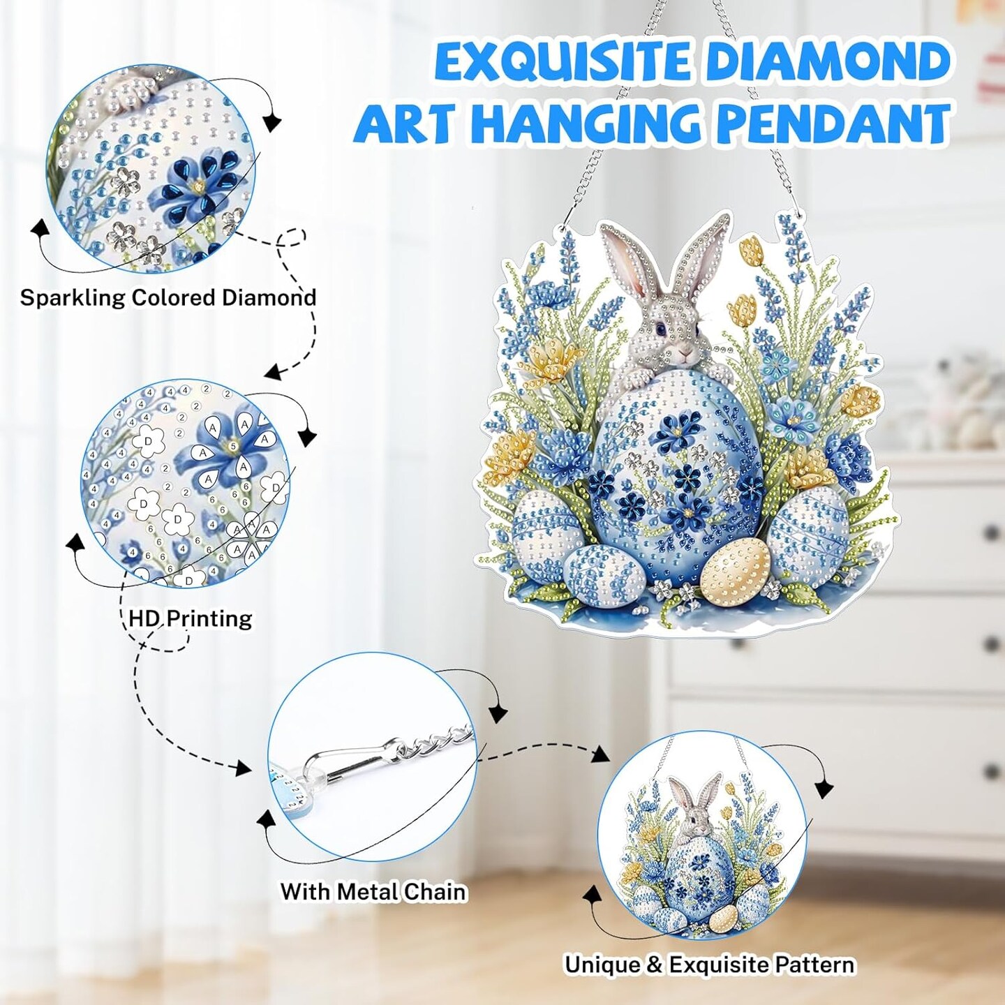 5D Special Shape Diamond Painting Rabbit Kits