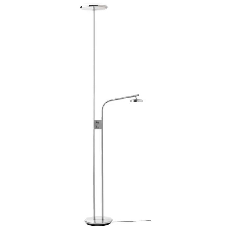 Dimmable LED Floor Uplighter with Reading Lamp
