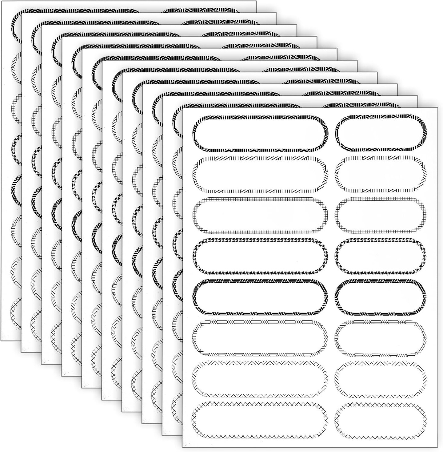 160 Pcs Waterproof Name Stickers Write On Self Laminating Labels for Bottles Baby Bottles Water Bottles Food Containers Daycare School Home 