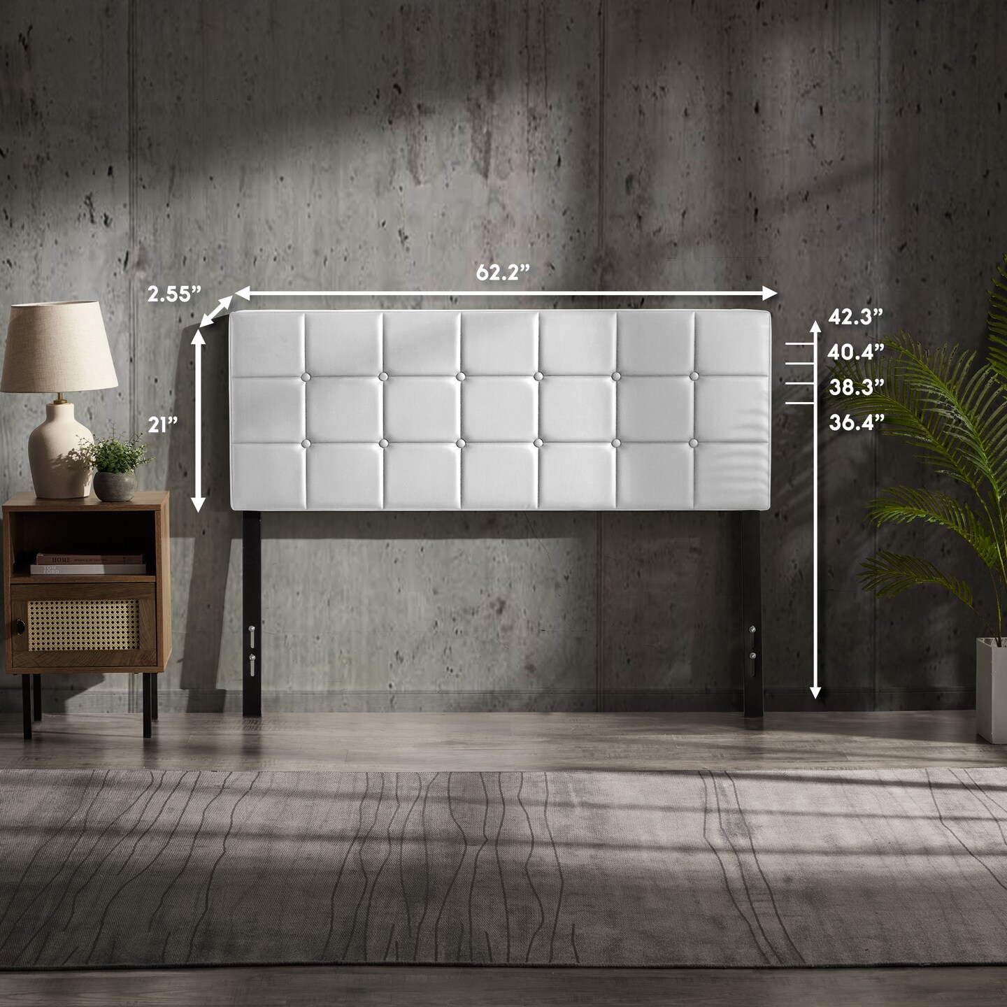 Nestl Button Tufted Upholstered Headboard