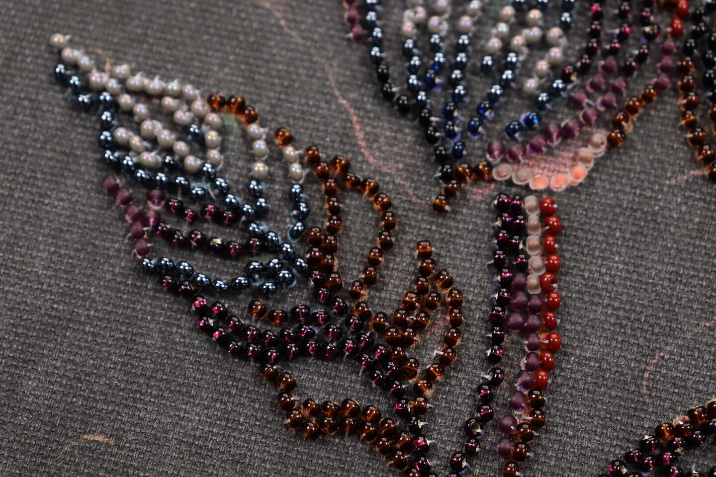 Bead embroidery kit - Flower of the night