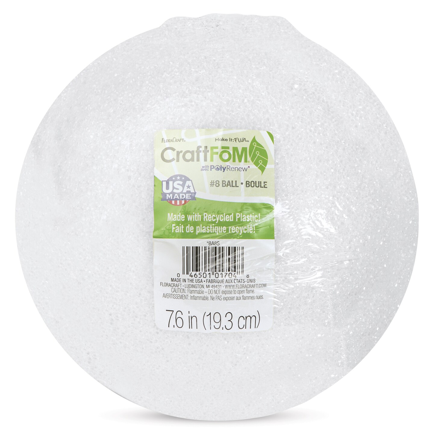 FloraCraft CraftFoM Blocks and Shapes - 7.6&#x22; Dia., Ball