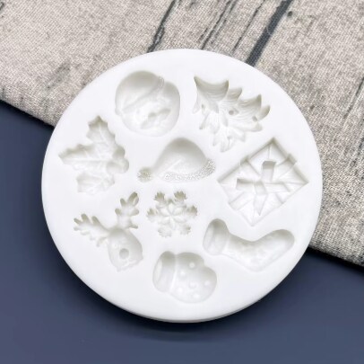 Christmas Stocking ,Christmas ,Stocking ,Tree ,Santa Claus ,Snowman, Reindeer, silicone molod