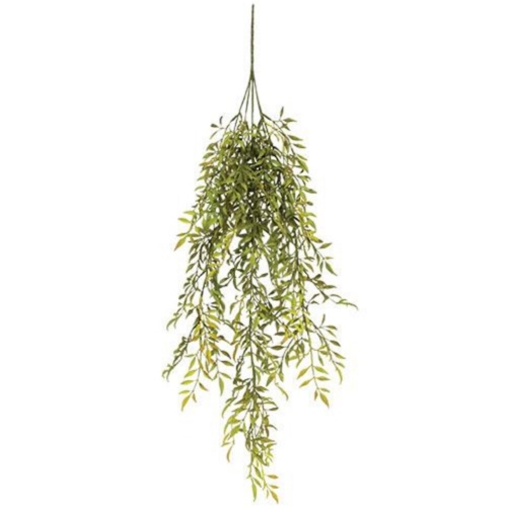 Green Plastic Smilax Hanging Vine with Flexible Stem Perfect for Any Room