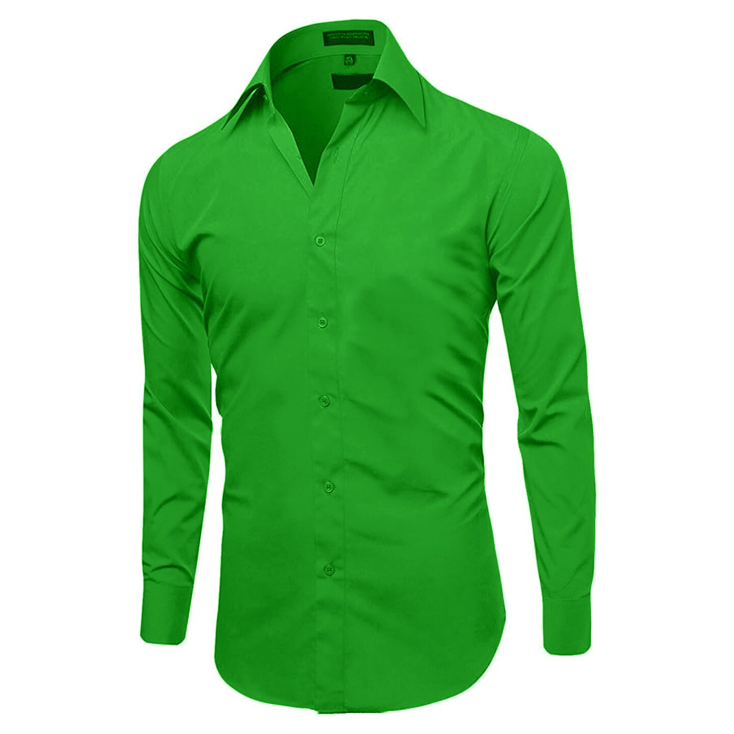 Men&#x27;s Classic Green Long Sleeve Shirt