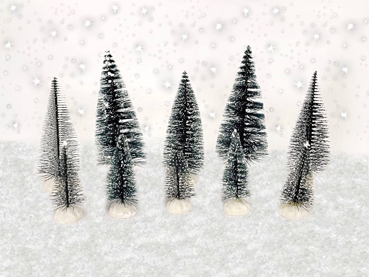 Christmas Trees. Christmas Village