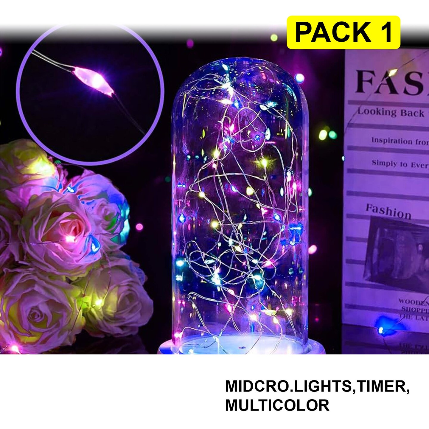 Christmas 50 LED Lights Battery Operated