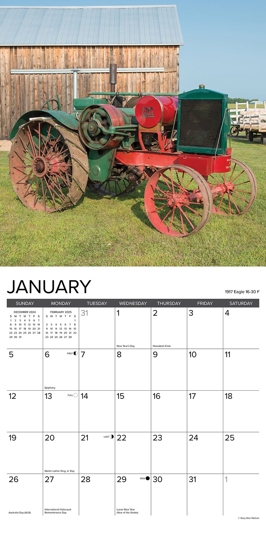Classic Tractors 2025 Wall Calendar