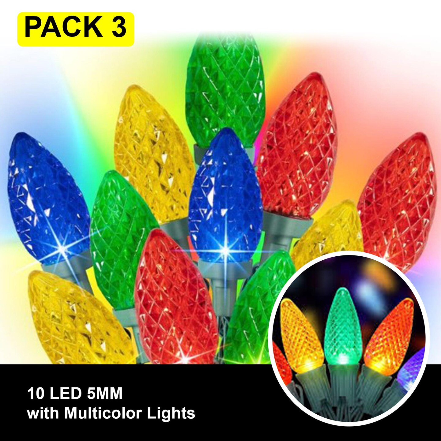 Christmas 10 LED Battery Operated String Lights