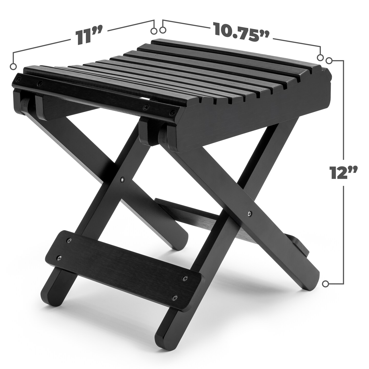 Sorbus Bamboo Folding Step Stool Bench - Fully Assembled Shower and Bathroom Chair