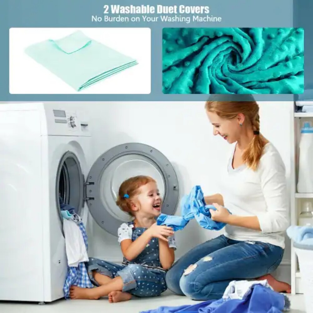 Heavy Weighted Blanket 3 Pieces Set with Hot and Cold Duvet Covers