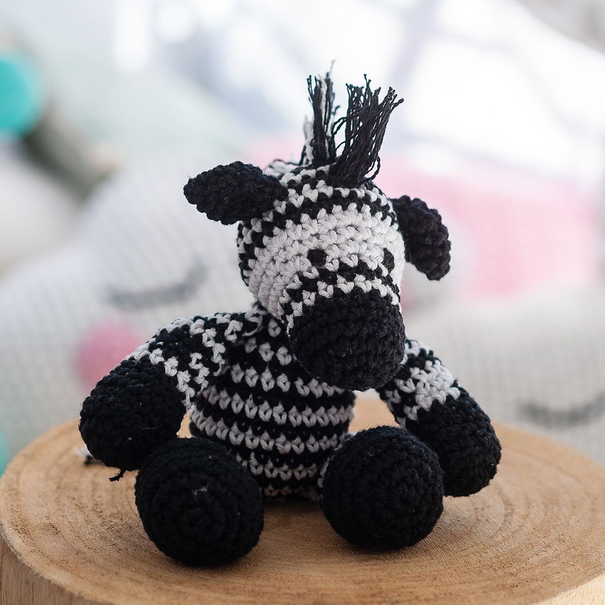 DIY Crochet Kit by Hoooked Zebra Zizi - Noir PAK135