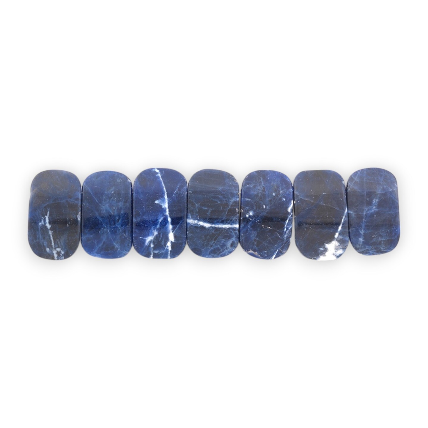 Sodalite Half Moon Beads (Pack of 7)