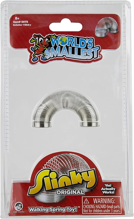 Worlds Smallest Slinky, Walking Spring Toy, Fidget Toy